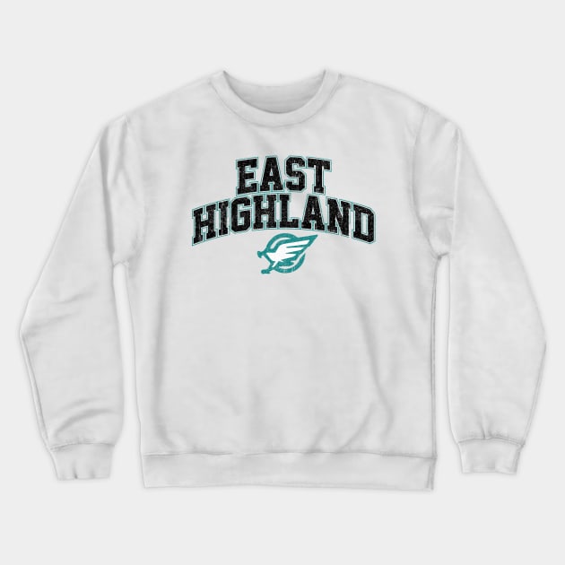 East Highland High School (Variant) Crewneck Sweatshirt by huckblade